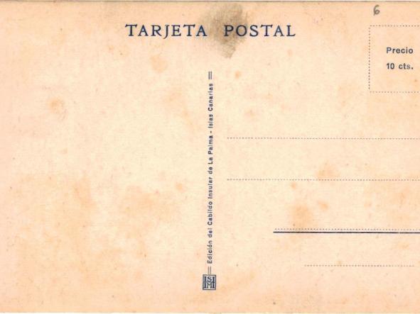 TARJETA POSTAL LA CALDERA ISLA DE LA PALMA  [1]