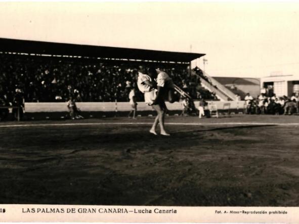 TARJETA POSTAL LAS PALMAS DE GRAN CANARIA - LUCHA CANARIA - [0]