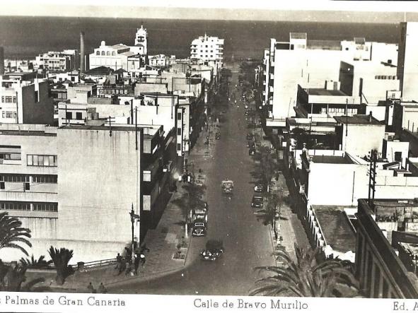 TARJETA POSTAL LAS PALMAS DE GRAN CANARIA -  CALLE DE BRAVO MURILLO -