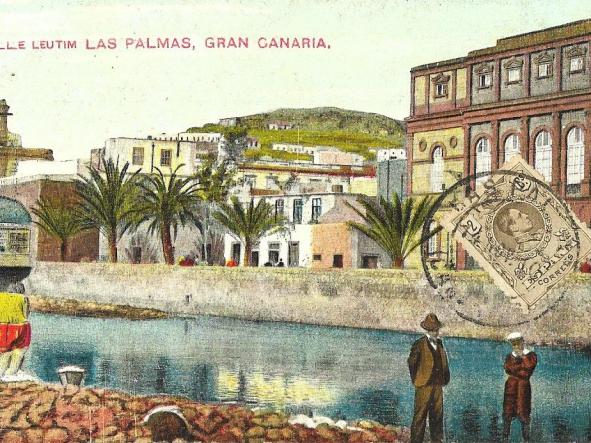 TARJETA POSTAL LAS PALMAS DE GRAN CANARIA - CALLE LEUTIM -