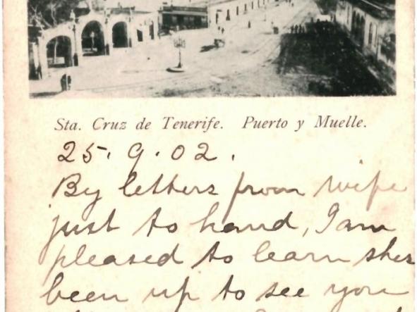 TARJETA POSTAL SANTA CRUZ DE TENERIFE - PUERTO Y MUELLE -