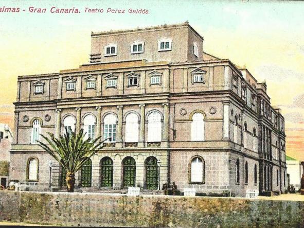 TARJETA POSTAL - TEATRO PEREZ GALDÓS - LAS PALMAS DE GRAN CANARIA - [0]