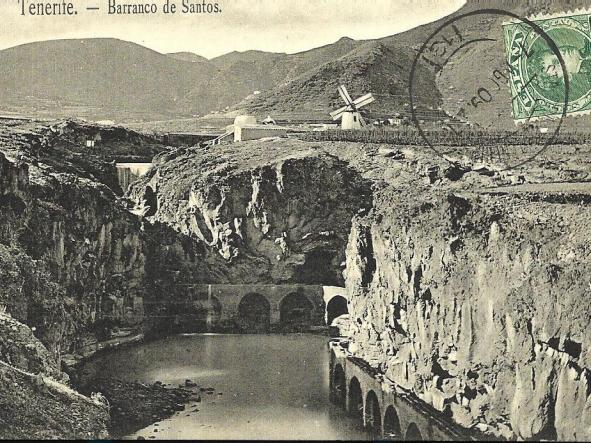 TARJETA POSTAL TENERIFE - BARRANCO DE SANTOS -