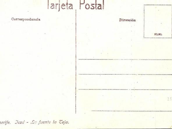 TARJETA POSTAL TENERIFE -ICOD - LA FUENTE LA TEJA - [1]