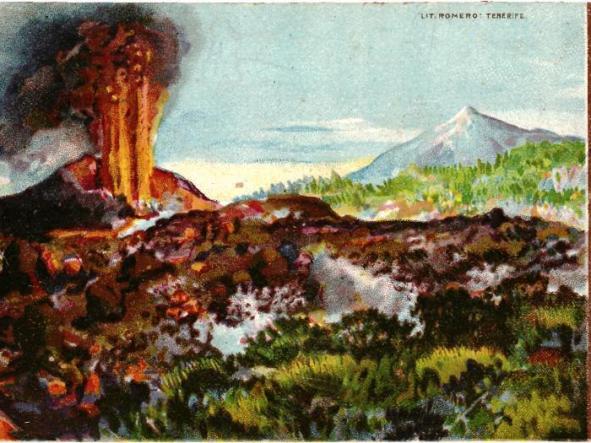 TARJETA POSTAL VOLCAN CHINYERO - ERUPCION EN NOVIEMBRE DE 1909 - [0]