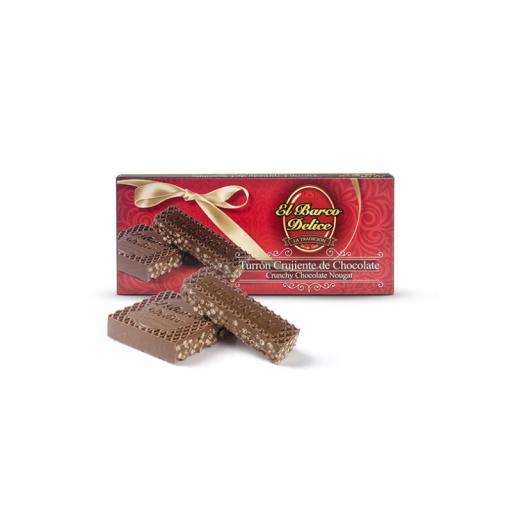 Turrón crujiente de chocolate · EL BARCO DELICE