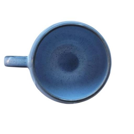 Taza de cerámica redonda azul grisáceo [1]