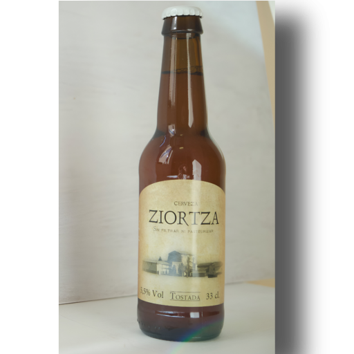 CERVEZA ARTESANAL ZIORTZA          (Cisterciences Monasterio de Santa María de Zenarruza,  Ziortza, Vizcaya) [1]