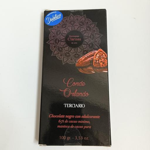TABLETA DE CHOCOLATE NEGRO PARA DIABÉTICOS (Clarisas de Coín)