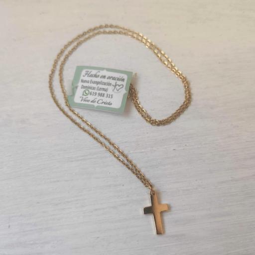 Cruz y cadena de acero dorado ( Monasterio de San Blas, Lerma. Burgos) [2]