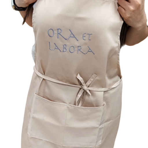 DELANTAL "ORA ET LABORA"    (Carmelitas Descalzas de León) [2]
