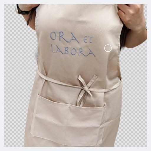 DELANTAL "ORA ET LABORA"    (Carmelitas Descalzas de León) [2]