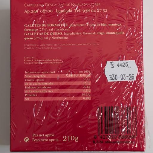 GALLETITAS DE QUESO SALADAS (Carmelitas Descalzas Igualada - Jorba) [1]
