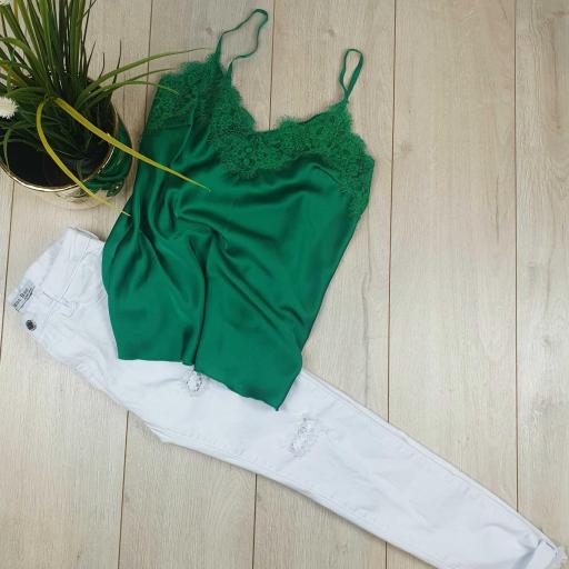 conjunto lencera verde