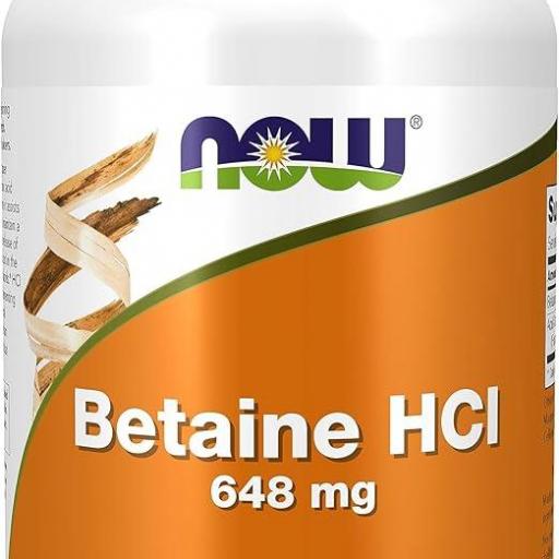 BETAÍNA HCl 648mg - 120 veg caps