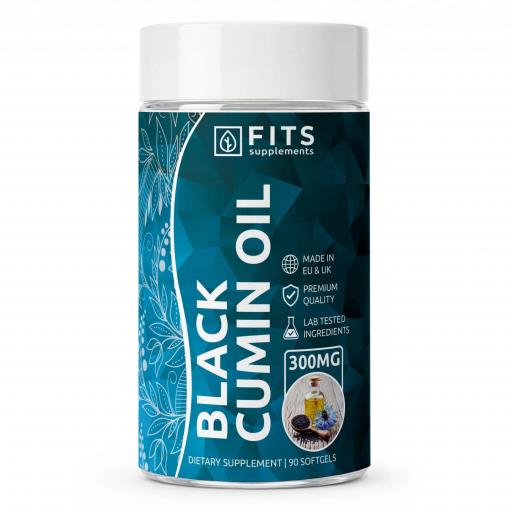 Aceite de comino negro 300mg. 90 caps