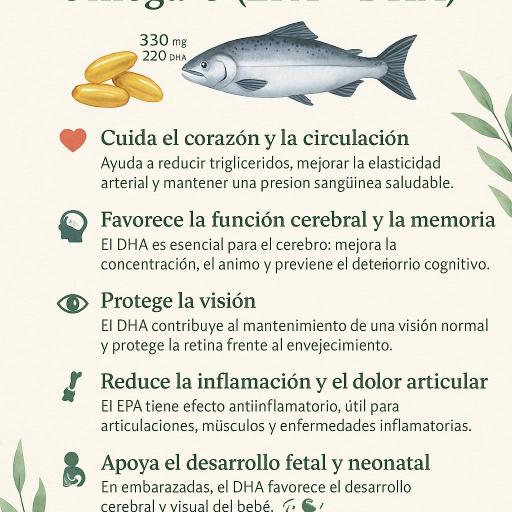 Omega-3 Fuerte 330 EPA y 220 DHA. 120 cápsulas blandas [2]