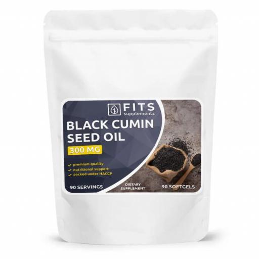 Aceite de comino negro 300mg. 90 caps