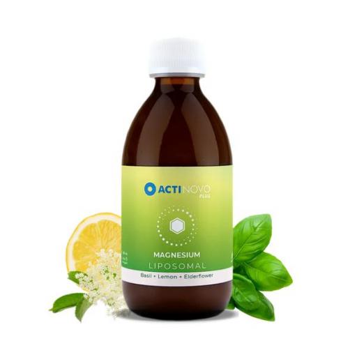 Magnesio Liposomal sabor albahaca, limón y flor de saúco.