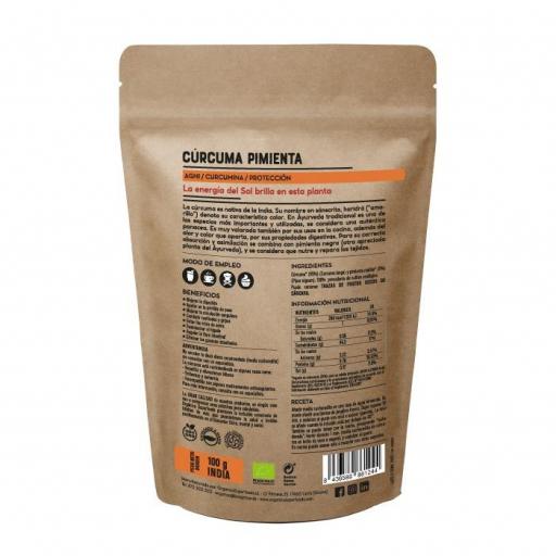 Cúrcuma y Pimienta Negra en polvo Ecológico - 100g [1]