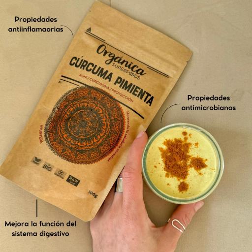 Cúrcuma y Pimienta Negra en polvo Ecológico - 100g [2]
