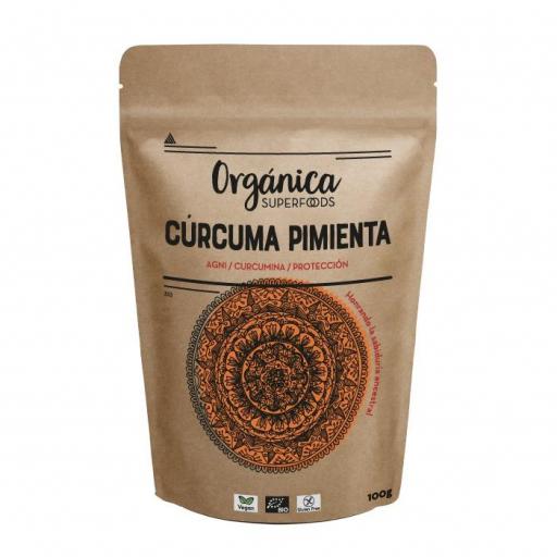 Cúrcuma y Pimienta Negra en polvo Ecológico - 100g