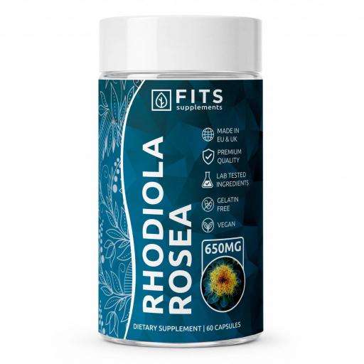 Rhodiola Rosea 650mg. 60 caps