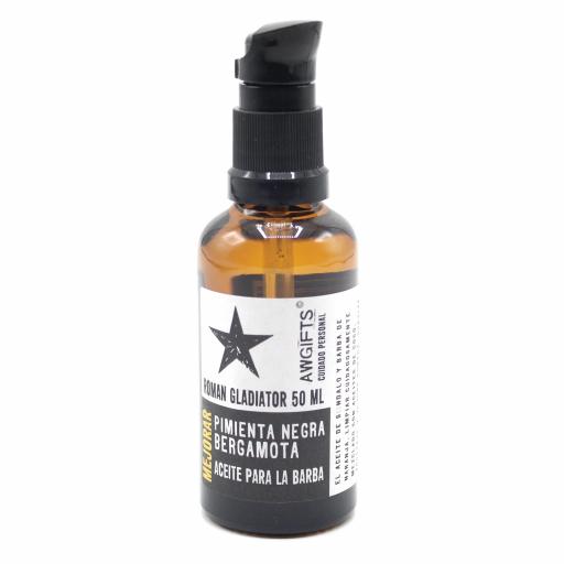 Aceite para la Barba con Pimienta y Bergamota. 50ml  