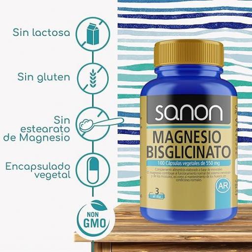 Bisglicinato de Magnesio, 100 cápsulas vegetales [2]