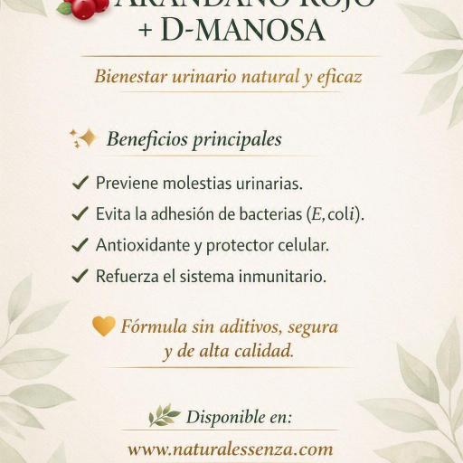 Extracto de arándano rojo y D-manosa 60 cápsulas [1]