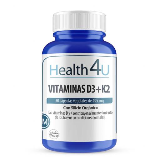 Vitaminas D3+K2 con Silico Orgánico, 30 cápsulas vegetales