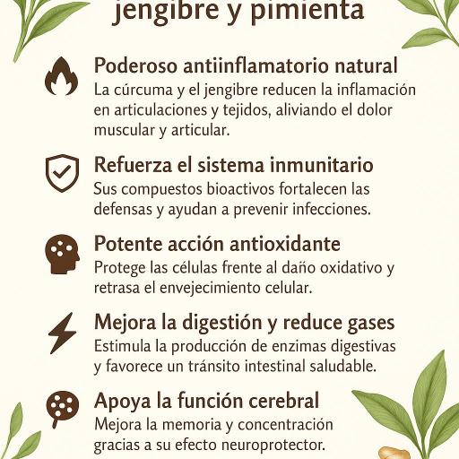Cúrcuma 2500 mg con jengibre y pimienta negra. 60 comprimidos [2]