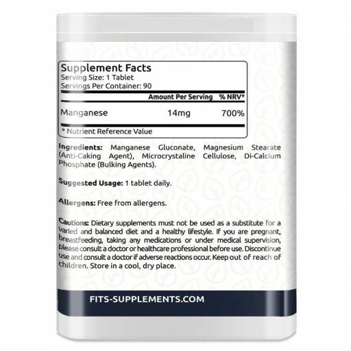 Manganeso 14 mg. 90 comprimidos [1]