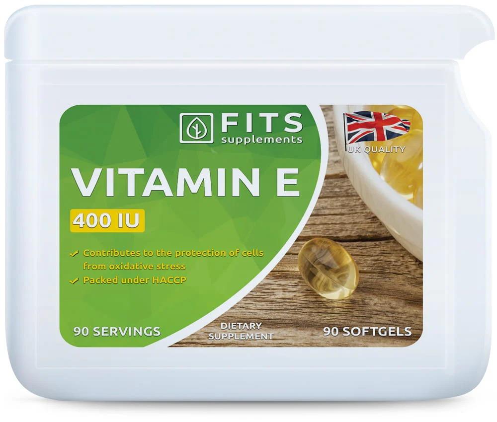 Vitamina E 400 UI. 90 cápsulas blandas