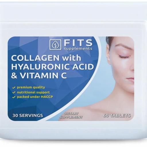 Colágeno con Ácido Hialurónico y Vitamina C. 60 comprimidos