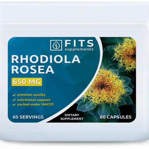 Rhodiola Rosea 650mg. 60 caps