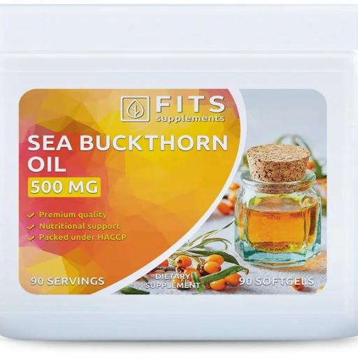 Aceite de espino amarillo 500 mg - 90 cápsulas