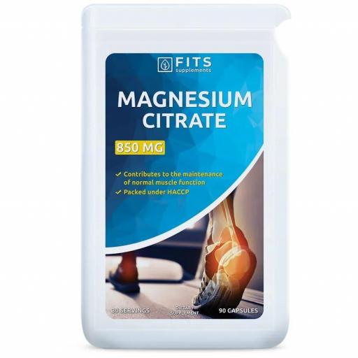 Citrato de magnesio 850mg - 90 cápsulas