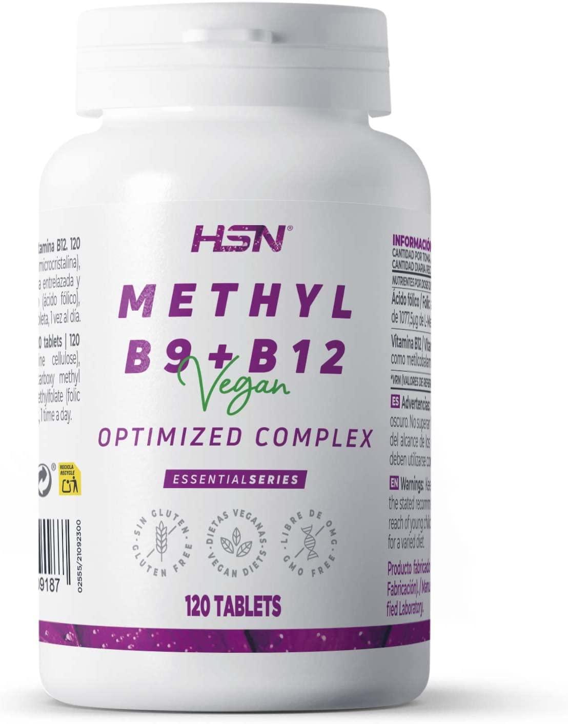Vitamina METIL COMPLEX B9 + B12, 120 TABLETAS