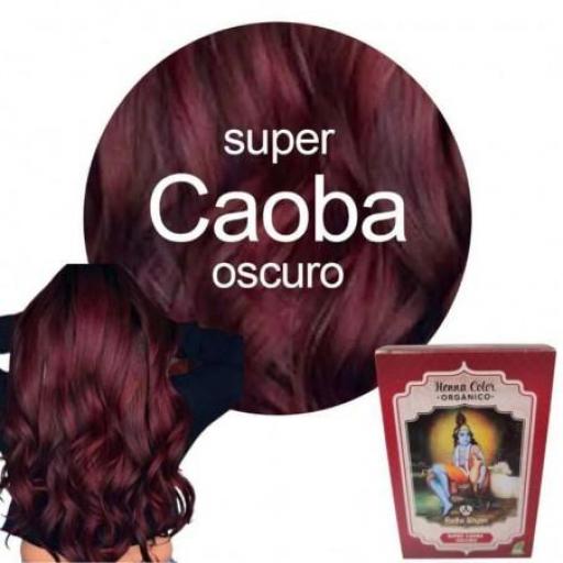 TINTE de HENNA en polvo SUPER CAOBA OSCURO Radhe shyam [1]