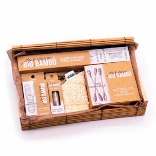 Estuche en madera y bambú de higiene dental BIOBAMBÚ - Formato Regalo