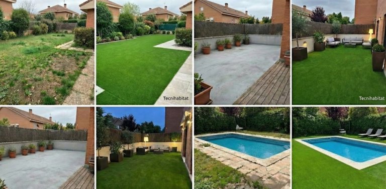 Jardinería Tecnihabitat es una empresa de jardinería que instala césped en rollos de tepe en Galapagar