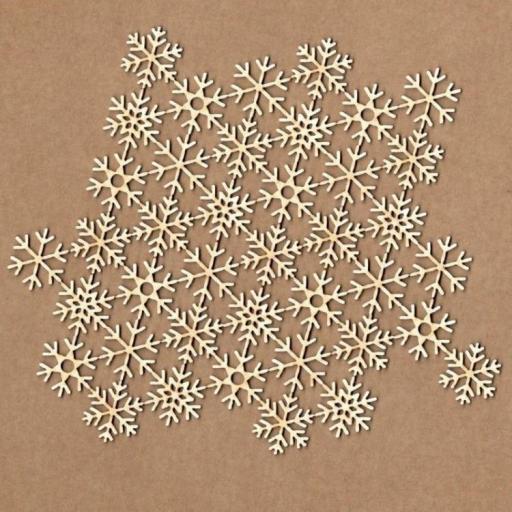 Chipboard - Fondo copos de nieve