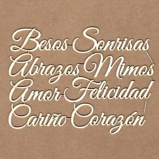 Set chipboard - Mensajes de amor