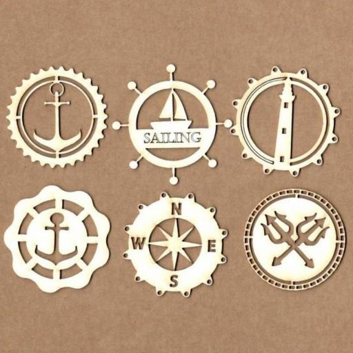 Set de chipboard - Chapas Sailing