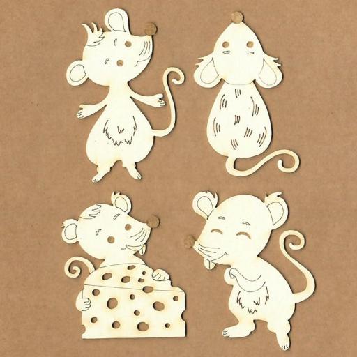 Set de chipboard - Ratones