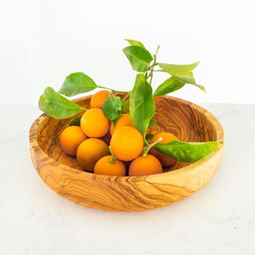 Ensaladera de Madera de Olivo, 6 x 22 cm, Artesanal Hecha a Mano en España - Elegancia Única y Sostenible para Servir Ensaladas con Estilo  [6]