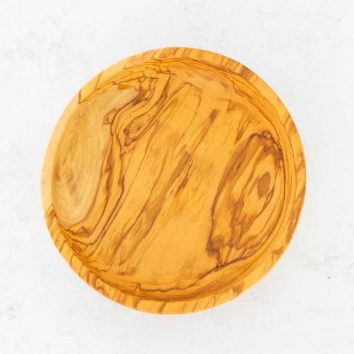 Ensaladera de Madera de Olivo, Artesanal Hecha a Mano en España - Elegancia Única y Sostenible para Servir Ensaladas con Estilo  9 x 21,5 cn [1]