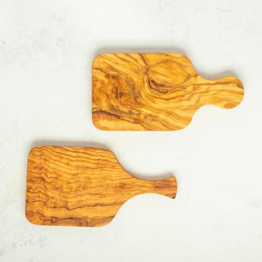 Tabla Pequeña de Madera de Olivo con Mango – Artesanal, Hecha a Mano y Elegante | Maderaolivo.com [2]