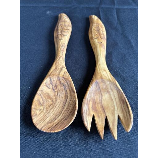 Juego cubiertos pez con cuchara y tenedor [0]